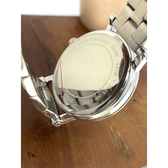 Michael Kors Women's Watch MK7347 Corey Quartz Gemmed Silver Stainless Steel - Picture 7 of 14